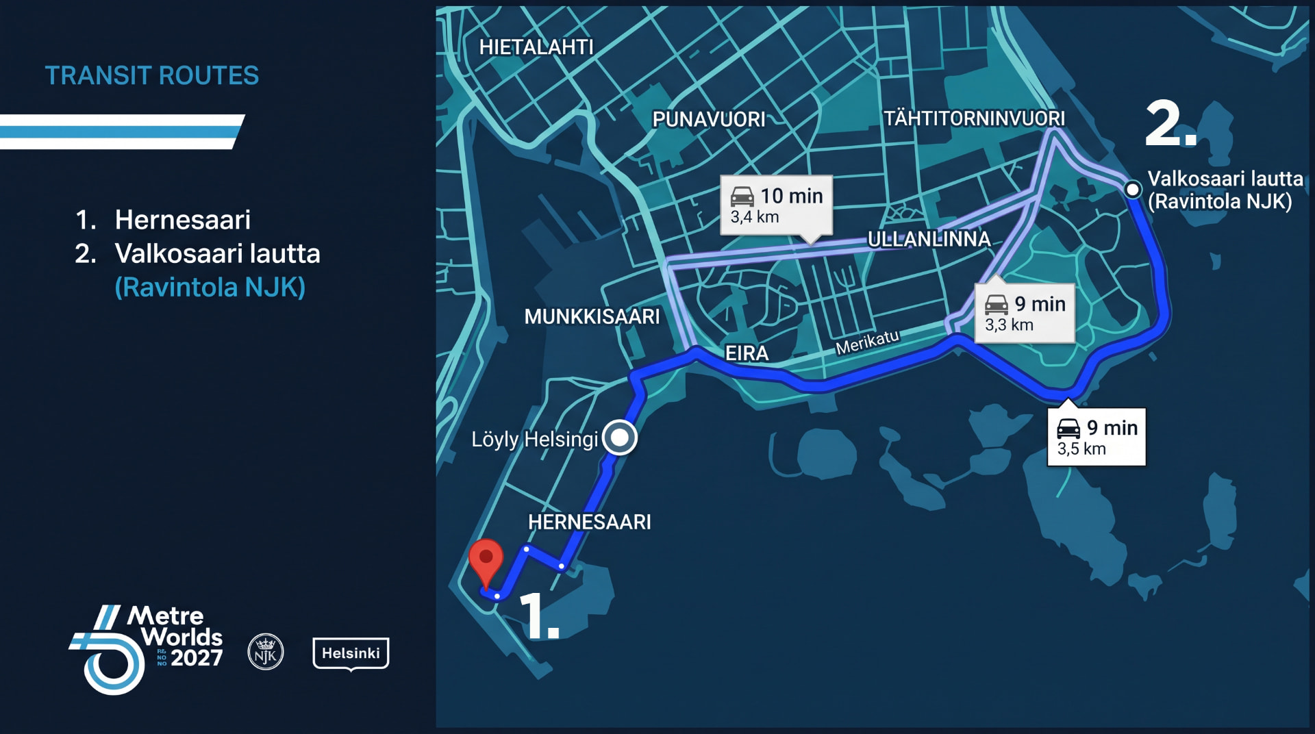Map of launching and lifting at Lindgrenin Telakka, West Harbour